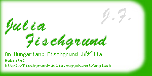 julia fischgrund business card